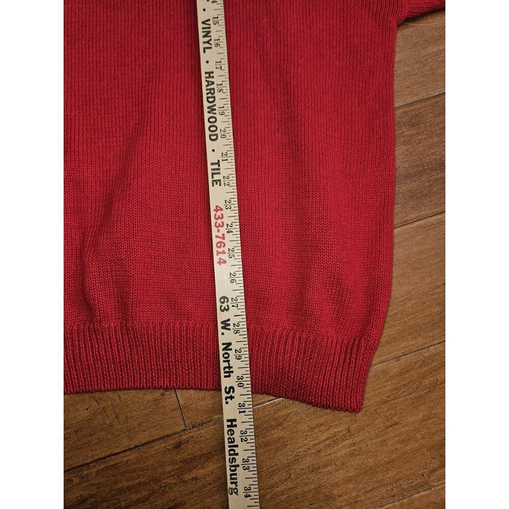 NWT Vintage Victoria Women’s Size 3XL Sweater Beading Knit Red Holiday - Picture 11 of 11
